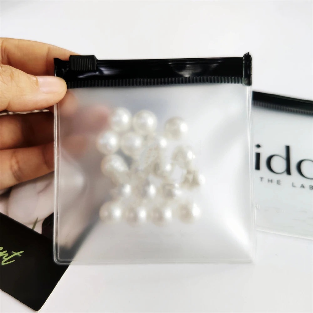 Custom Logo Printed Small Jewelry Frosted Packaging Bags Wholesale