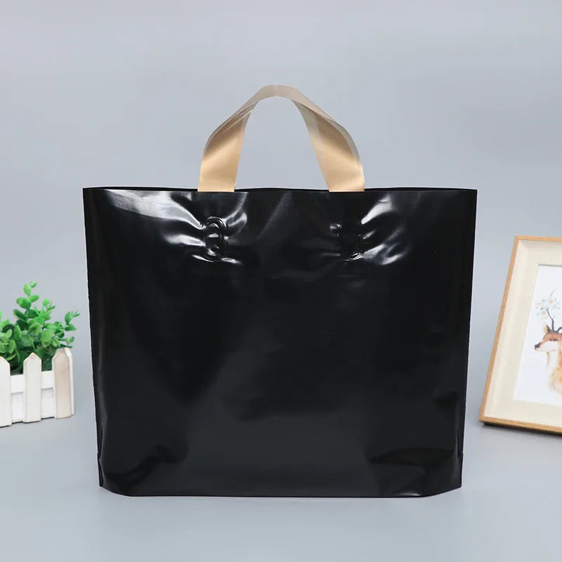 100PCS Custom Logo Plastic Shopping Bags