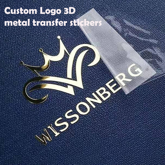 Custom 3d Logo Metal Transfer Stickers