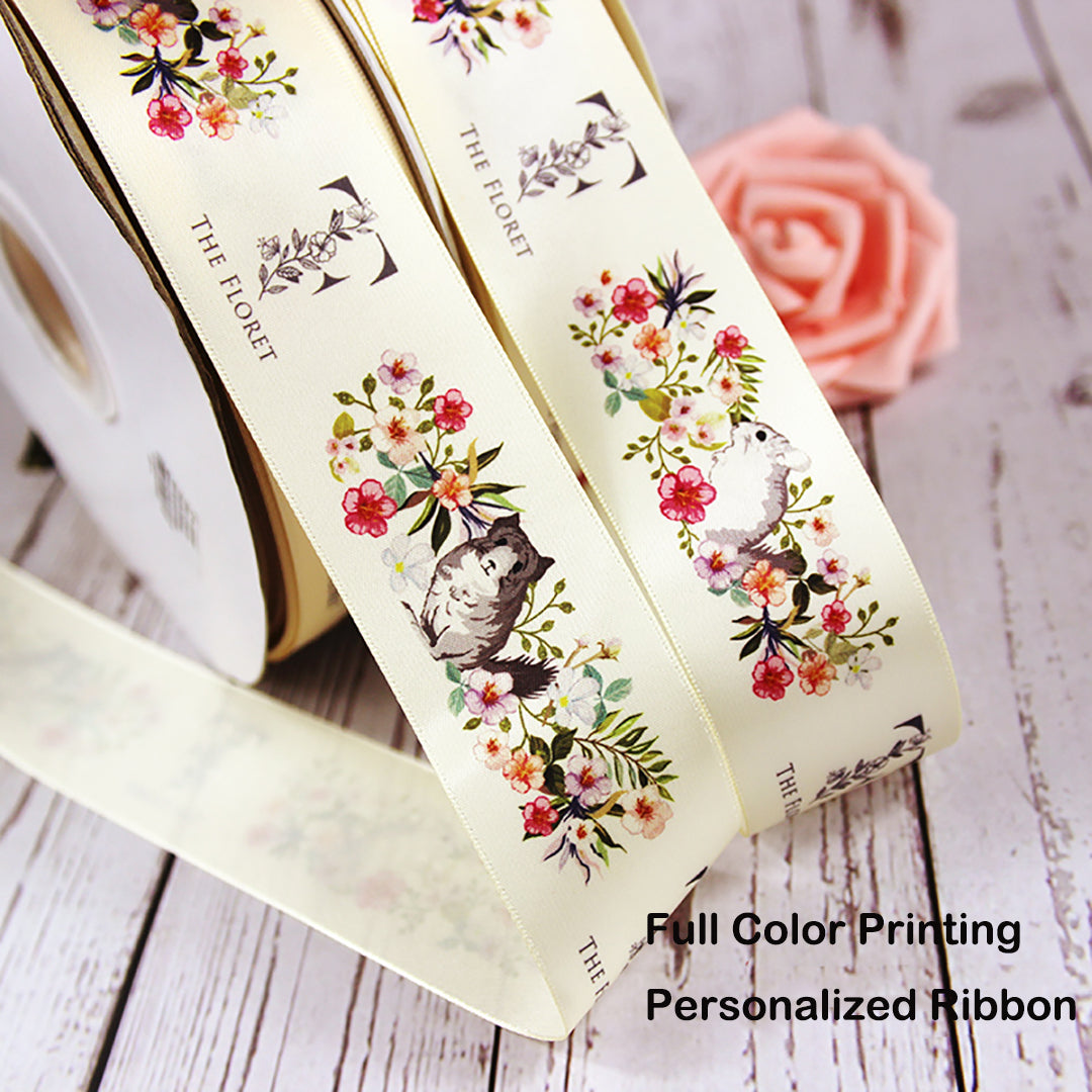 full color printing personalized ribbon