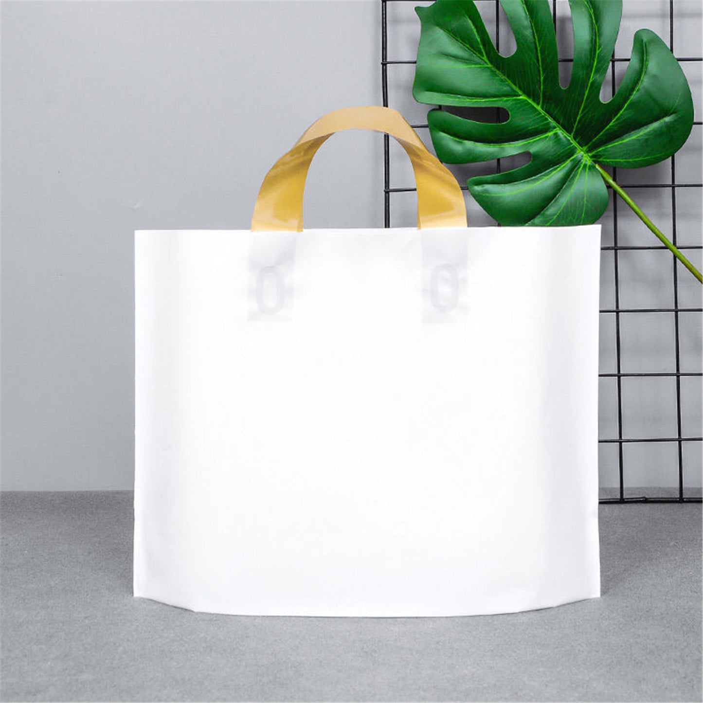 100PCS Custom Logo Plastic Shopping Bags