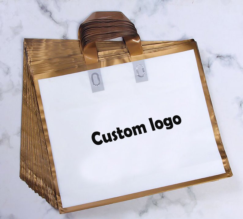 100pc Custom Logo Plastic Bag